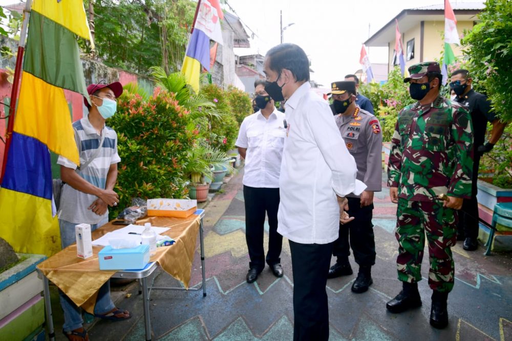 Sidak Lokasi PPKM Mikro di Jakarta, Presiden Tekankan Pentingnya Implementasi di Lapangan