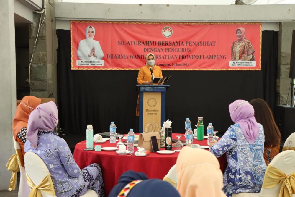 Silaturahmi Dharma Wanita Provinsi Lampung, Riana Sari Harapkan Peran Aktif dari Seluruh Jajaran