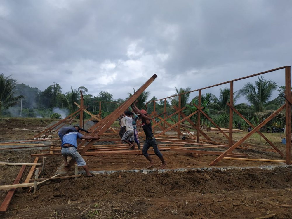 Sinergitas Babinsa di Lokasi Pra TMMD