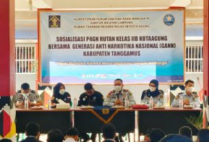 Sosialisi Gandeng GANN, Rutan Kotaagung Tegaskan Komitmen Berantas P4GN