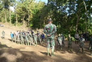 Sukseskan Program TMMD Ke -111 Kodim 1407/Bone, Anggota Satgas Diminta Agar Bahu Membahu