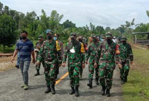 Tim Wasev Mabesad dan Aster Kodam XVII/Cenderawasih Kunjungi Lokasi TMMD Kodim Sarmi