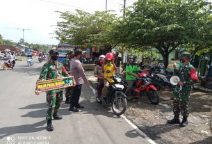 Tingkatkan Kesadaran Warga, TIM Gugus Tugas Covid 19 Gelar Gakplin Di Jalur Provinsi