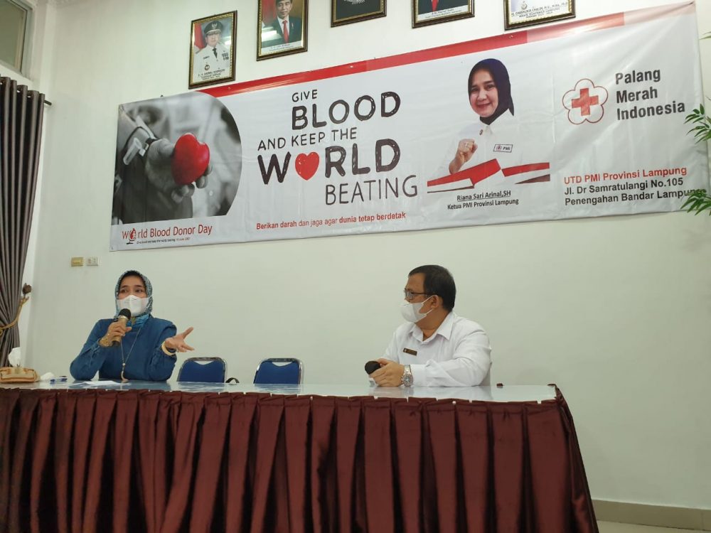 Tingkatkan Ketersediaan Darah, Ketua PMI Provinsi Lampung Dukung Penuh Upaya UDD PMI