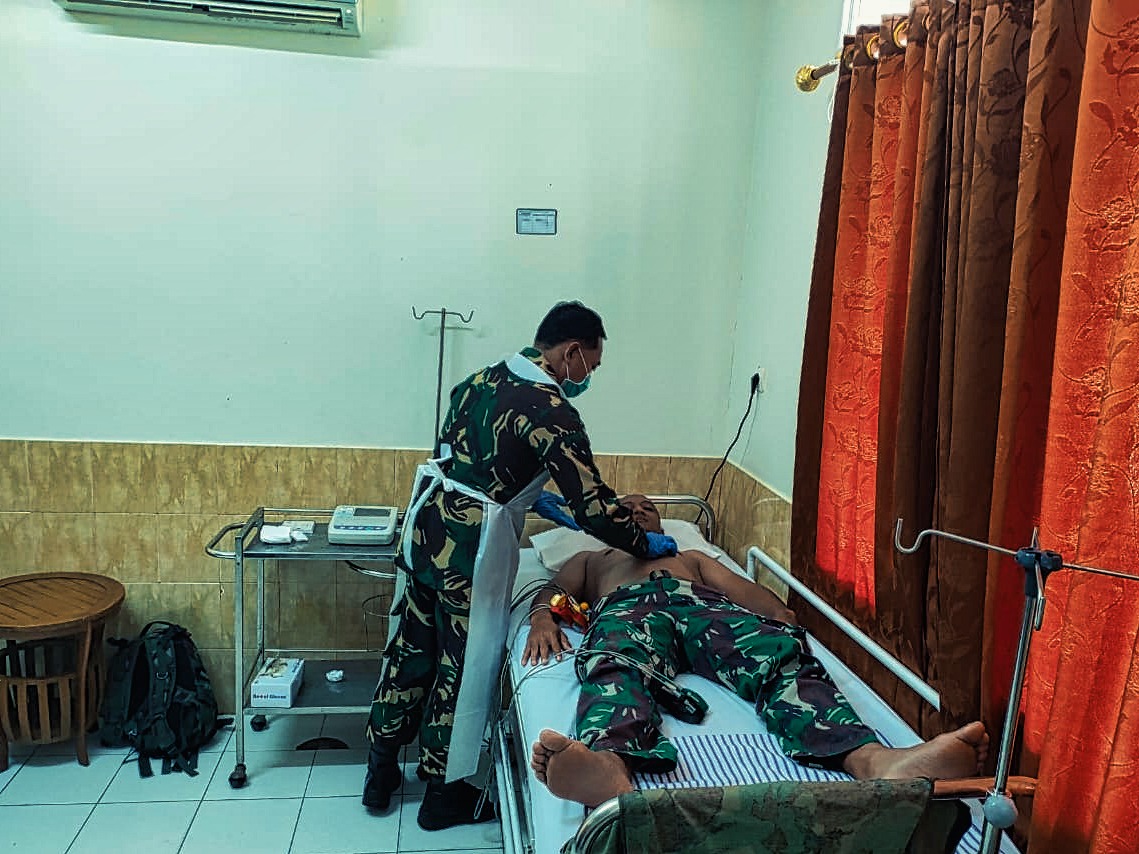 Upaya Deteksi Dini Personel Rindam XII/Tpr Hadapi Covid-19