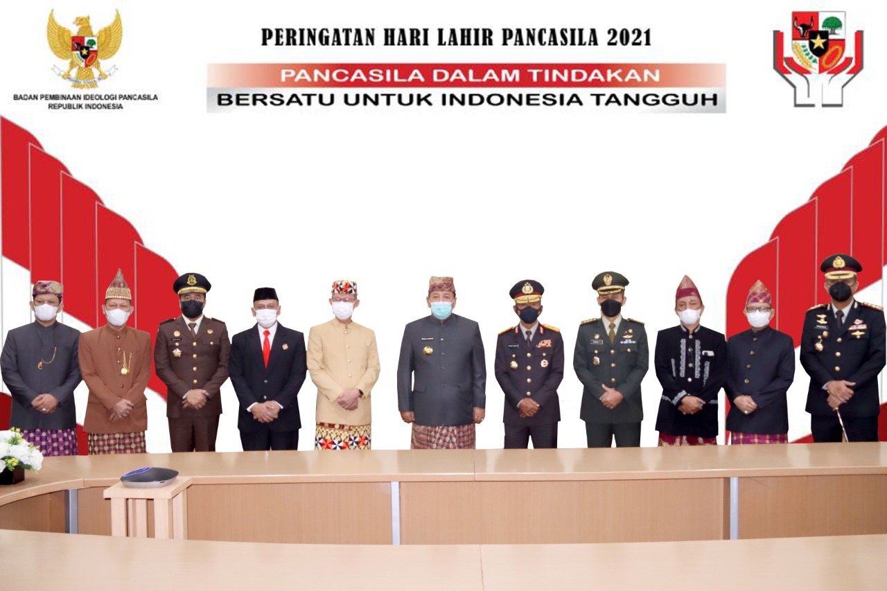 Gubernur Arinal Djunaidi Ikuti Upacara Hari Lahir Pancasila Tahun 2021