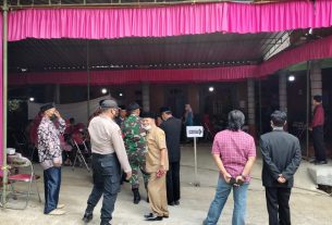 Sinergi TNI-Polri Kecamatan Jatipurno Pastikan Hajatan Warga Sesuai Protkes