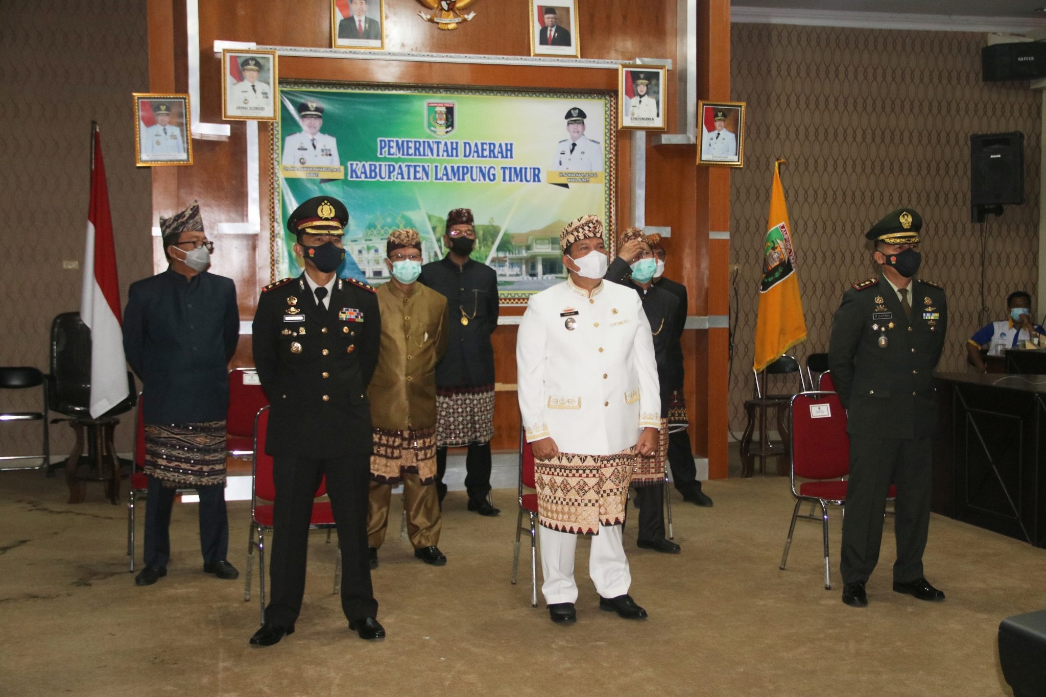 Dandim 0429/Lamtim Hadiri Upacara Peringatan Hari Lahir Pancasila Secara Virtual