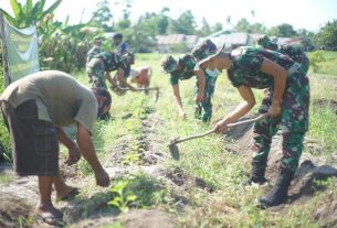 Kekompakan TNI dan Warga Ditunjukkan Rindam XII/Tpr