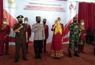 Mewakili Kapolres, Kapolsek Kota Agung Ikuti Upacara Virtual Hari Lahir Pancasila