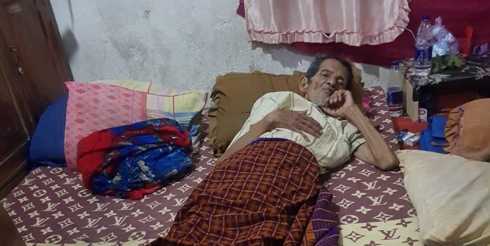 Keterbatasan ekonomi, Mbah Binarjo terbaring lemah dan harapkan uluran tangan para dermawan