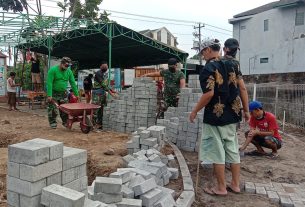 Antusias Warga Desa Songgalan Dalam TMMD Ke-111 Kodim 0735/Surakarta