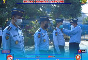 23 Petugas Lapas Kelas 1 Bandar Lampung Naik Pangkat