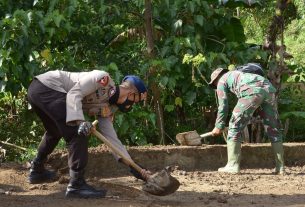 BERPARTISIPASI DI KEGIATAN TMMD TAHUN 2021