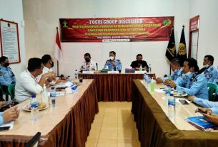 Cegah Gangguan Kamtib, Lapas Way Kanan Selenggarakan Focus Group Discussion dengan Polres dan Kodim