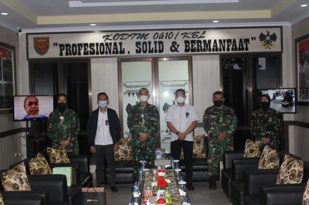 Kolonel Inf Romas Herlandes menerima kunjungan Pimpinan Cabang BTN