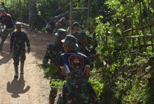Wujud Pengabdian TNI Melalui Program TMMD 111 Kodim 1407/Bone