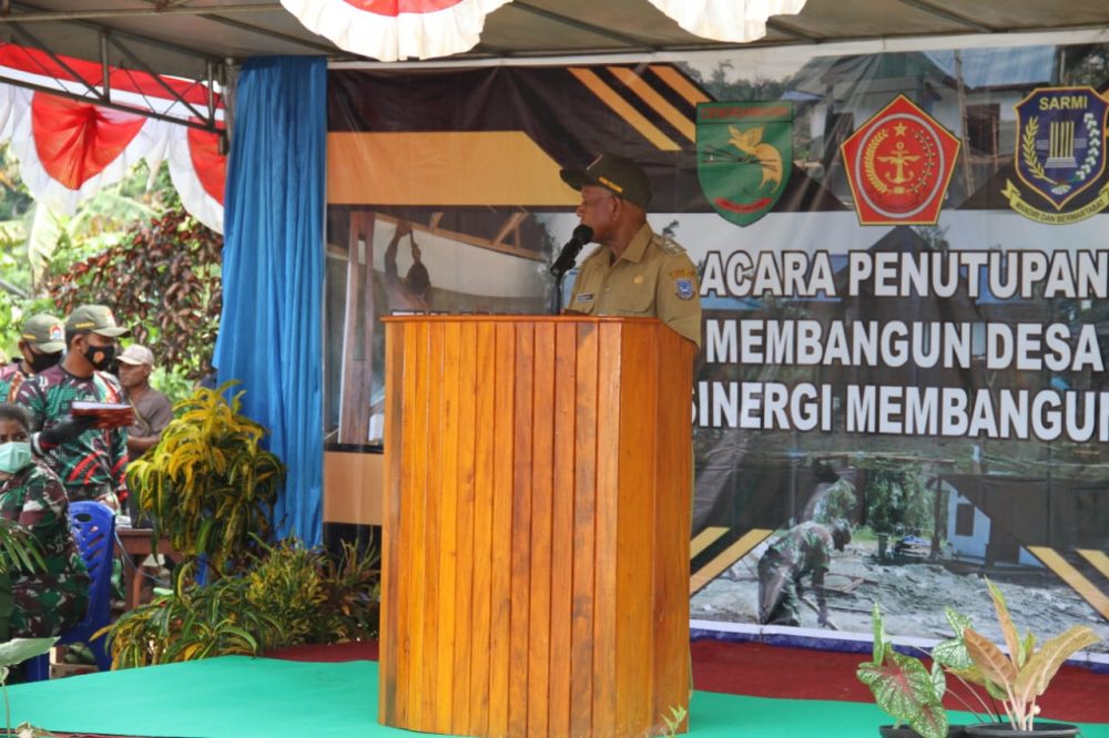 Bupati Sarmi: Pelaksanaan TMMD Mempunyai Makna yang Sangat Penting