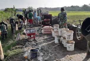 Cuaca Cerah Diawal Bulan, Bangkitkan Semangat Satgas TMMD