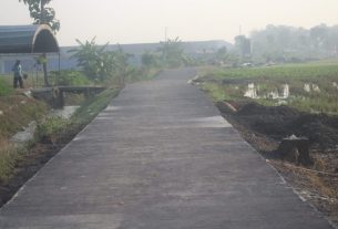 Cuaca Mendukung, Progres Betonisasi Jalan Mulai Naik
