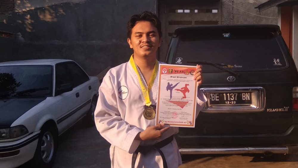 Hafiz Quran ini Juara E-Tournament Festival Taekwondo Lampung 2021