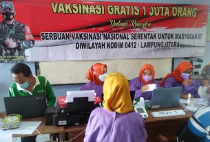 Kodim 0412 LU Gelar Vaksinasi Gratis 1 Juta Orang Di SMP BINA DESA