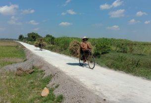 Jalan Rabat Beton Program TMMD Reguler 111 Sudah Dapat Dimanfaatkan
