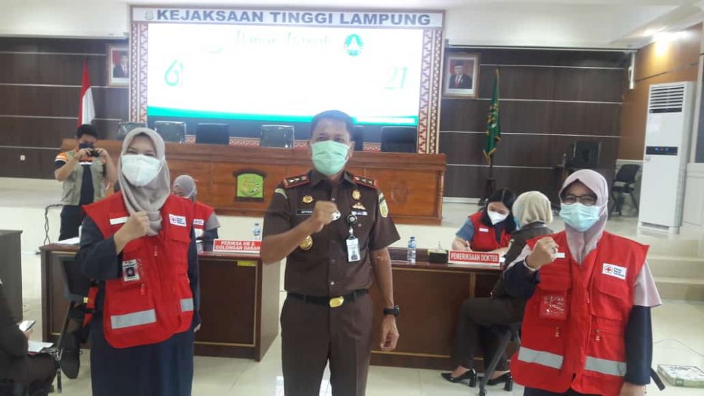 Kejati Lampung Bekerjasama PMI Provinsi Gelar Donor Darah