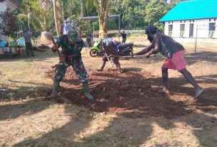 Kepala Kampung Dorba: Jelang Acara Penutupan TMMD, Lingkungan Harus Bersih