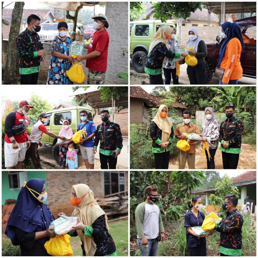 LKKS Lampung bersama Komunitas Suzuki Katana Door to Door Bagi Sembako
