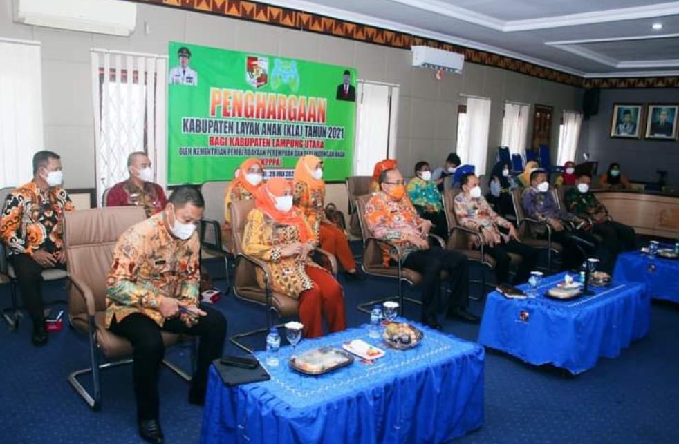 Lampung Utara Terima Penghargaan KLA tingkat Pratama dari Kemeterian PPPA