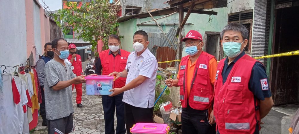 PMI Provinsi Lampung Salurkan Bantuan Terhadap Korban Kebakaran