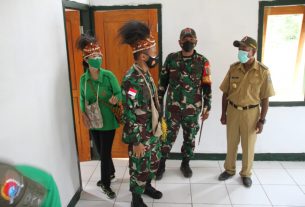 Pangdam Cenderawasih, Bupati Sarmi, dan Dansatgas TMMD Kodim Sarmi Cek Seluruh Hasil Pembangunan