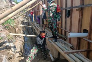 Pastikan Hasil Memuaskan, Pasiter Rutin Cek Ke Lokasi TMMD