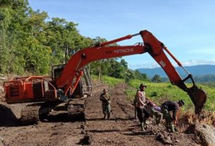 Pekerjaan Dalam TMMD Ke -111 Kodim 1407/Bone