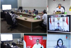 Pemerintah Provinsi Lampung ikuti Rapat Pemberlakuan PPKM Level IV bersama Menko Perekonomian