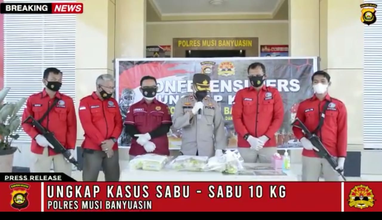 Polres Muba Berhasil Gagalkan 10Kg Sabu