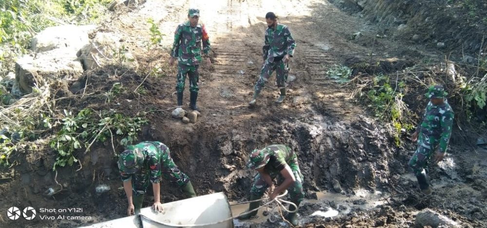 Sasar Fisik TMMD Ke 111 Kodim 1407/Bone Diupayakan Selesai Tepat Waktu