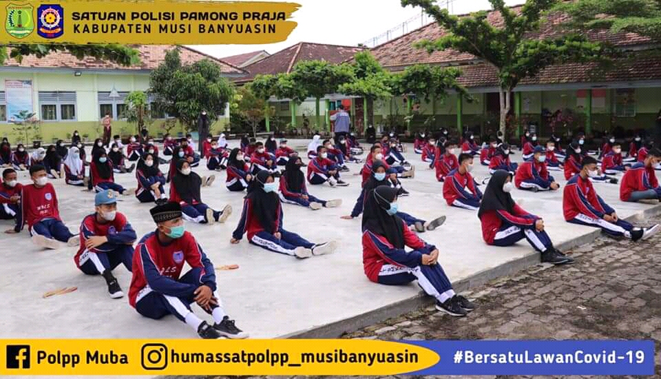 Satpol PP Muba Himbau SMA dan SMK di Kecamatan Sekayu