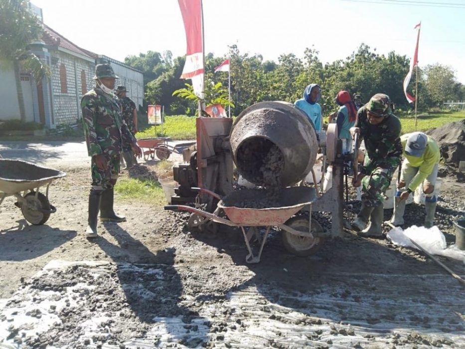 Semangat Antri Adukan Dalam Menyelesaikan Cor Jalan