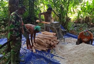 Semangat yang Dibangun Satgas TMMD Kodim Sarmi dan Warga Terus Terjaga