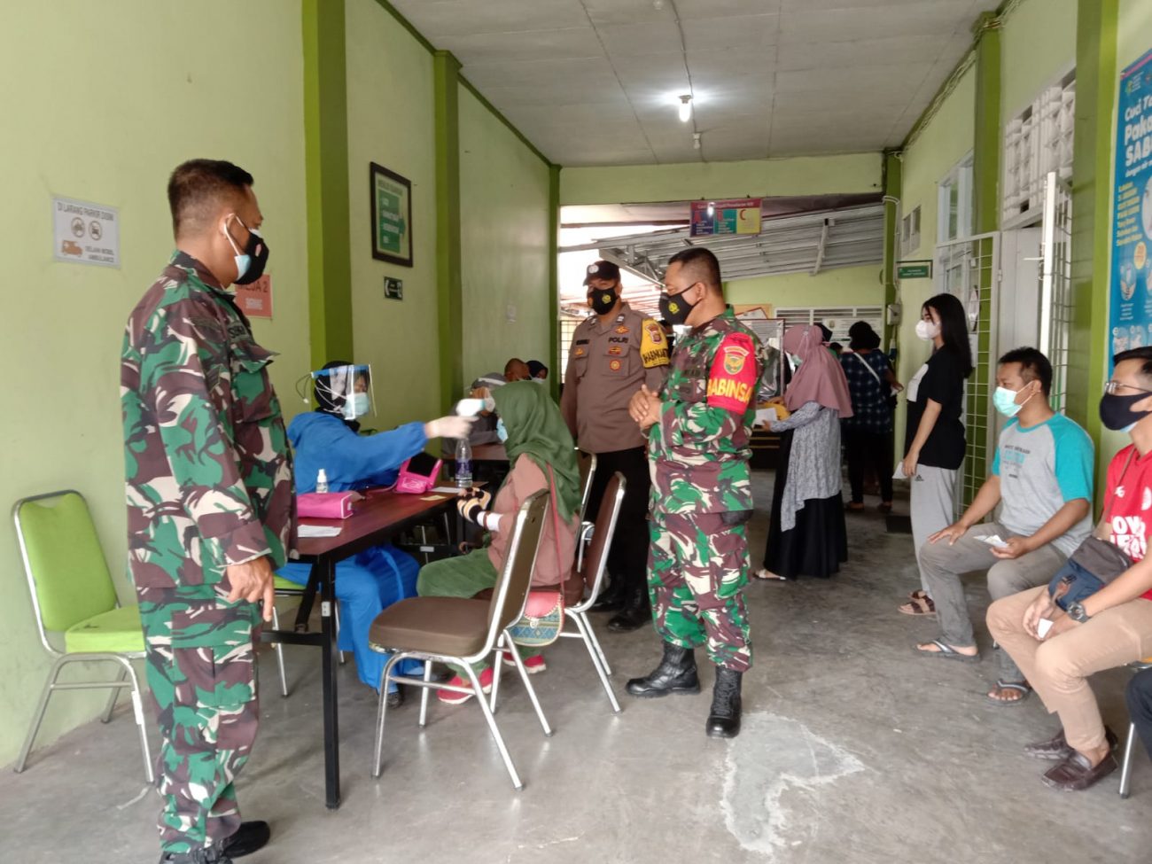 Serbuan Vaksinasi Kodim 0410/KBL bekerjasama 14 Puskesmas 1 Rumah Sakit