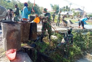 Stok Air Melimpah Membuat Target Betonisasi Jalan Cepat Tercapai