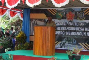 TMMD Kodim Sarmi Selesai, Bupati Sarmi Sampaikan Terima Kasih kepada TNI