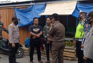 Tim Gabungan Gelar Operasi Yustisi di Pasar Gisting dan Talang Padang