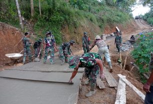 Progres Jalan TMMD Reg 111 Semakin Menggembirakan