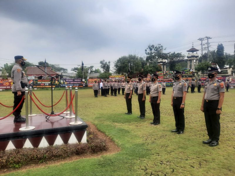 42 Personel Polres Lampung Utara Naik Pangkat