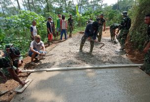 Tinggal 596 Meter lagi, Jalan TMMD Kebutuhjurang Rampung
