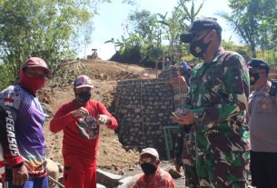 Dandim 0728/Wonogiri Tinjau Lokasi TMMD Sengkuyung Tahap II Desa Watangsono