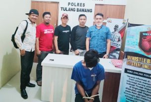 Cabuli Pelajar di Gubuk Bekas Warung, Pemuda 20 Tahun Ditangkap Polres Tulang Bawang